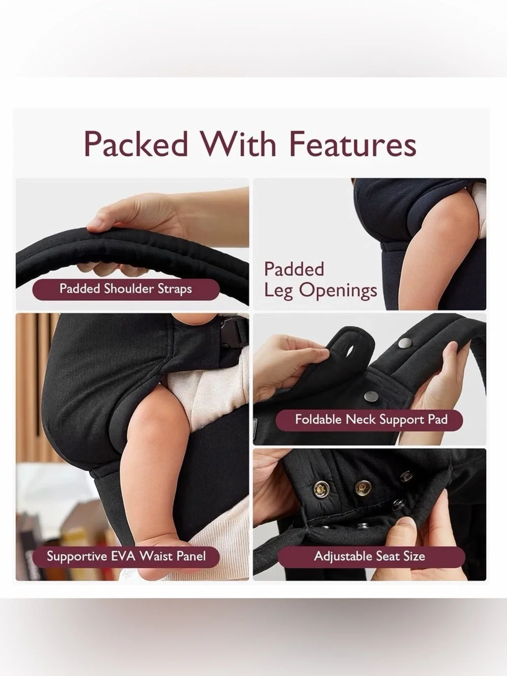 NIB - Momcozy PureHug – Black